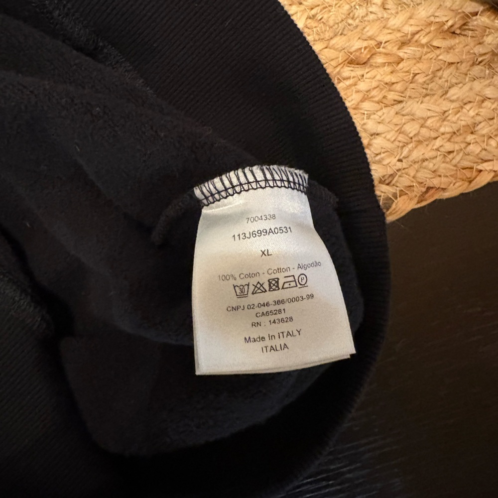 CD Icon Sweatshirt Black Cotton Fleece - Picture 4 of 4